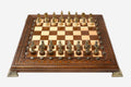 Luxury handmade chess set with figural bronze pieces