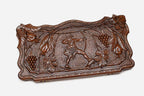 David of Sassoun backgammon set folded, carved hero mid-charge