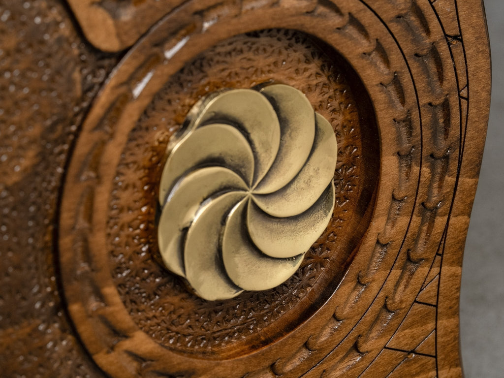Luxury Backgammon Set – Armenian Eternity Symbol with Bronze Details