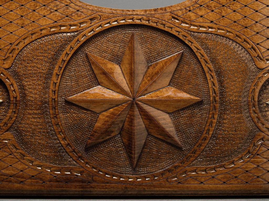 Luxury Backgammon Set – Carved Octagon Design