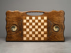 Luxury Backgammon Set – Armenian Eternity Symbol with Bronze Details