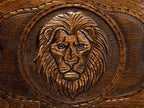 Luxury Backgammon Set – Majestic Lion Design with Bronze Details