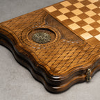 Luxury Backgammon Set – Ornate Carved Design