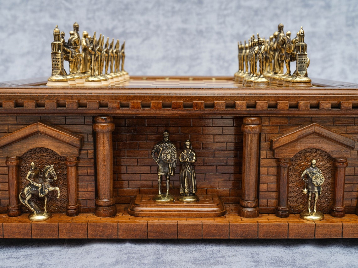 Chess Set with Storage - Castle