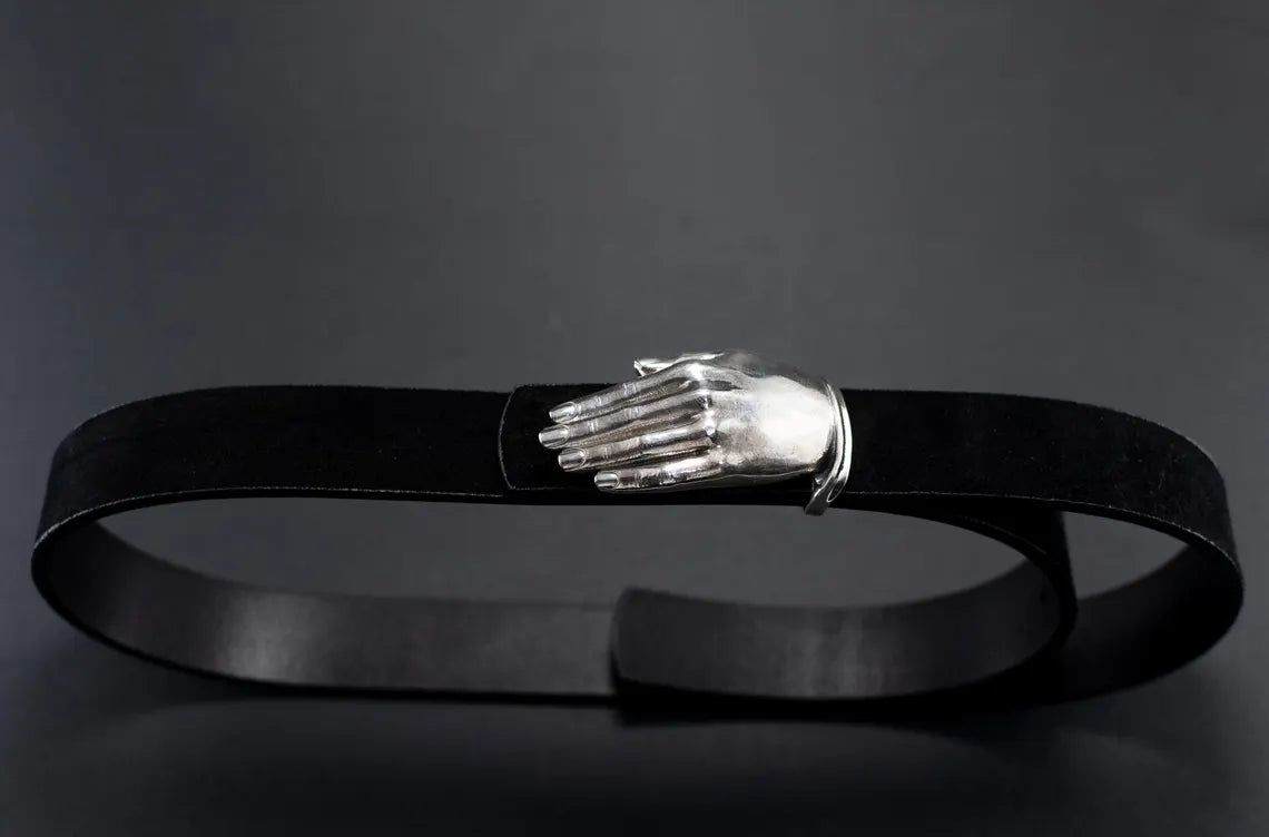 Hand-Shaped Silver Belt Buckle product image 5