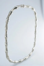 Luxury sterling silver choker