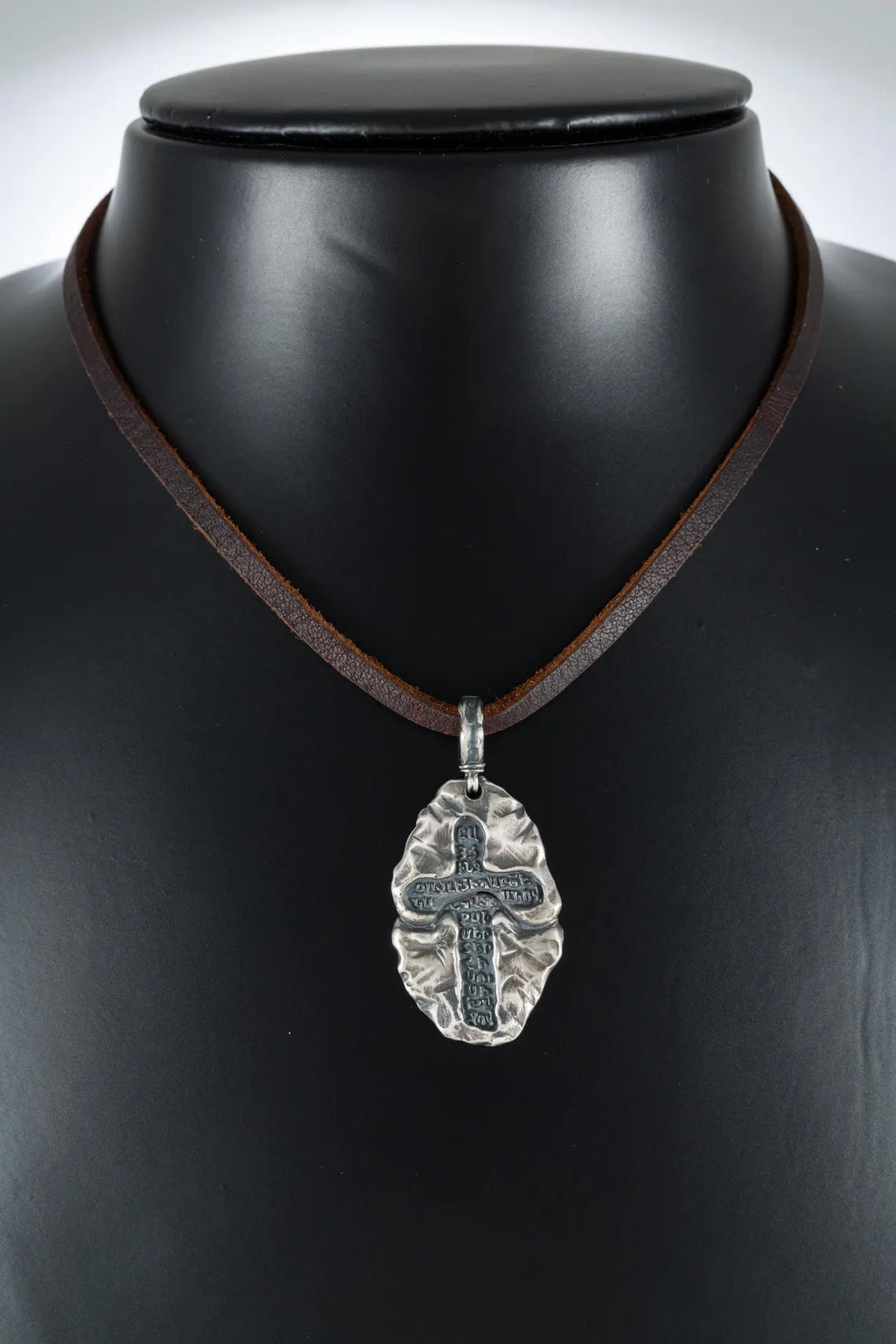 Armenian Cross Pendant – Sterling Silver Prayer Necklace