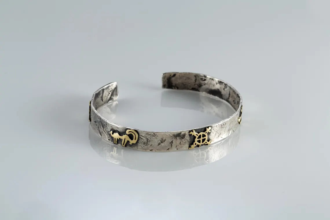 Petroglyph sterling silver bracelet
