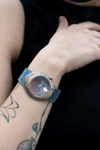 Rustic Denim Strap Silver Watch product image 7