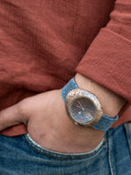 Rustic Denim Strap Silver Watch product image 10
