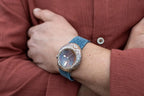 Rustic Denim Strap Silver Watch product image 9