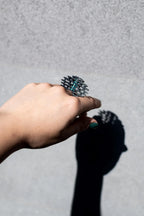 Wearable art ring handcrafted in silver