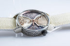 Stingray Guilloché Silver Watch
