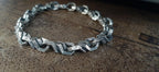 Heavy silver chain bracelet