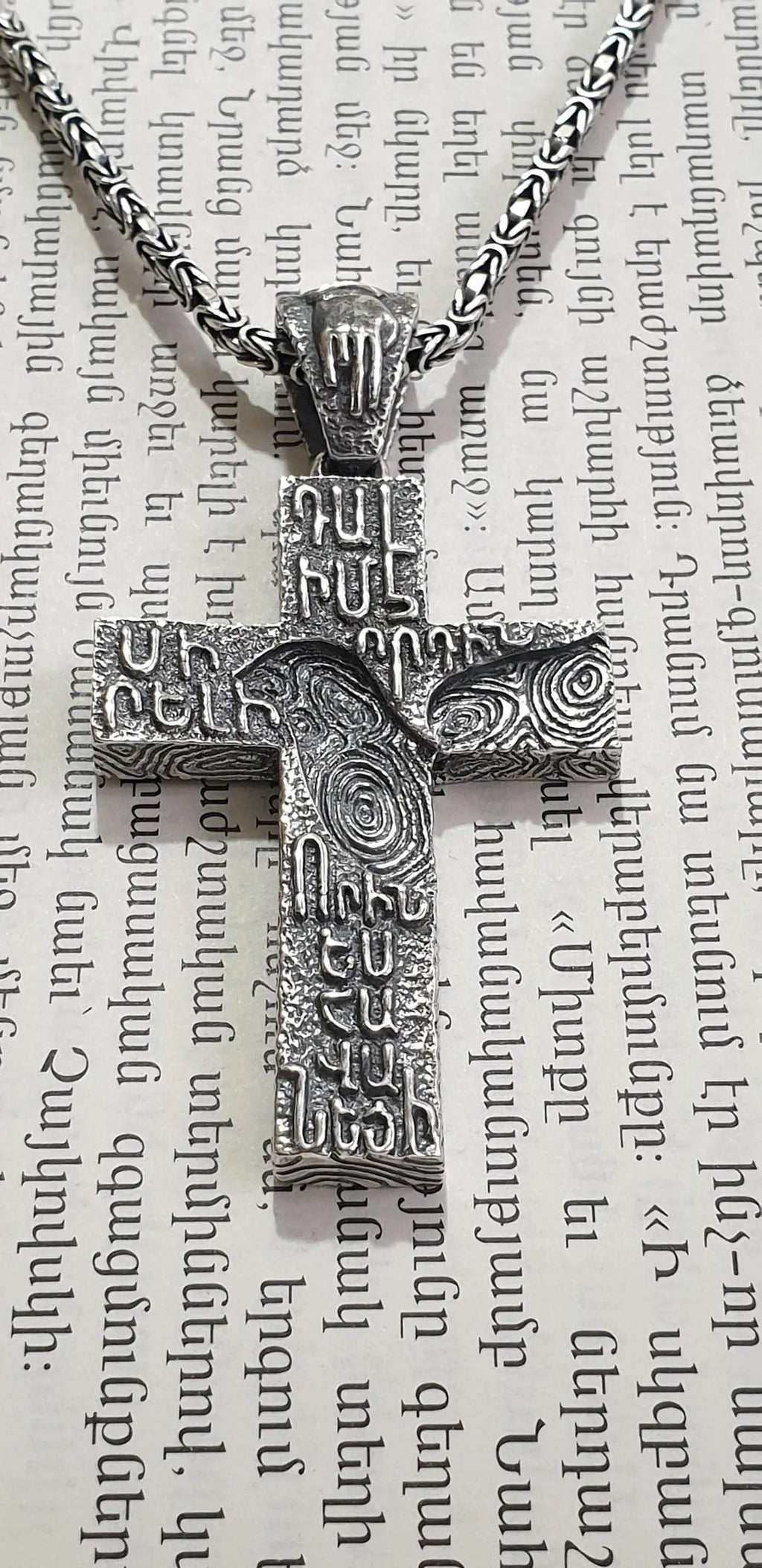 Christian silver pendant