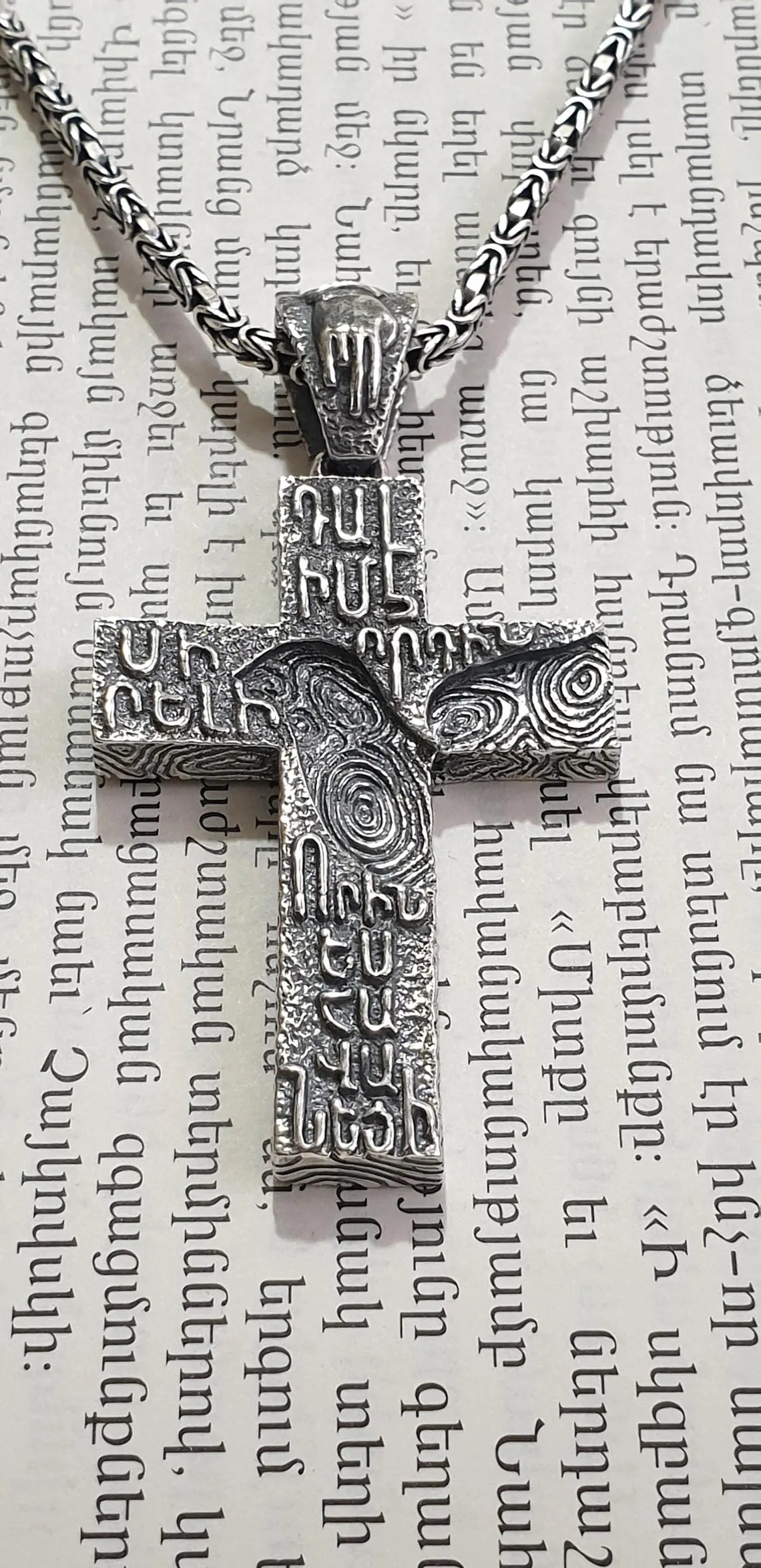 Christian silver pendant