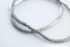 Solid sterling silver snake chain necklace for men and women