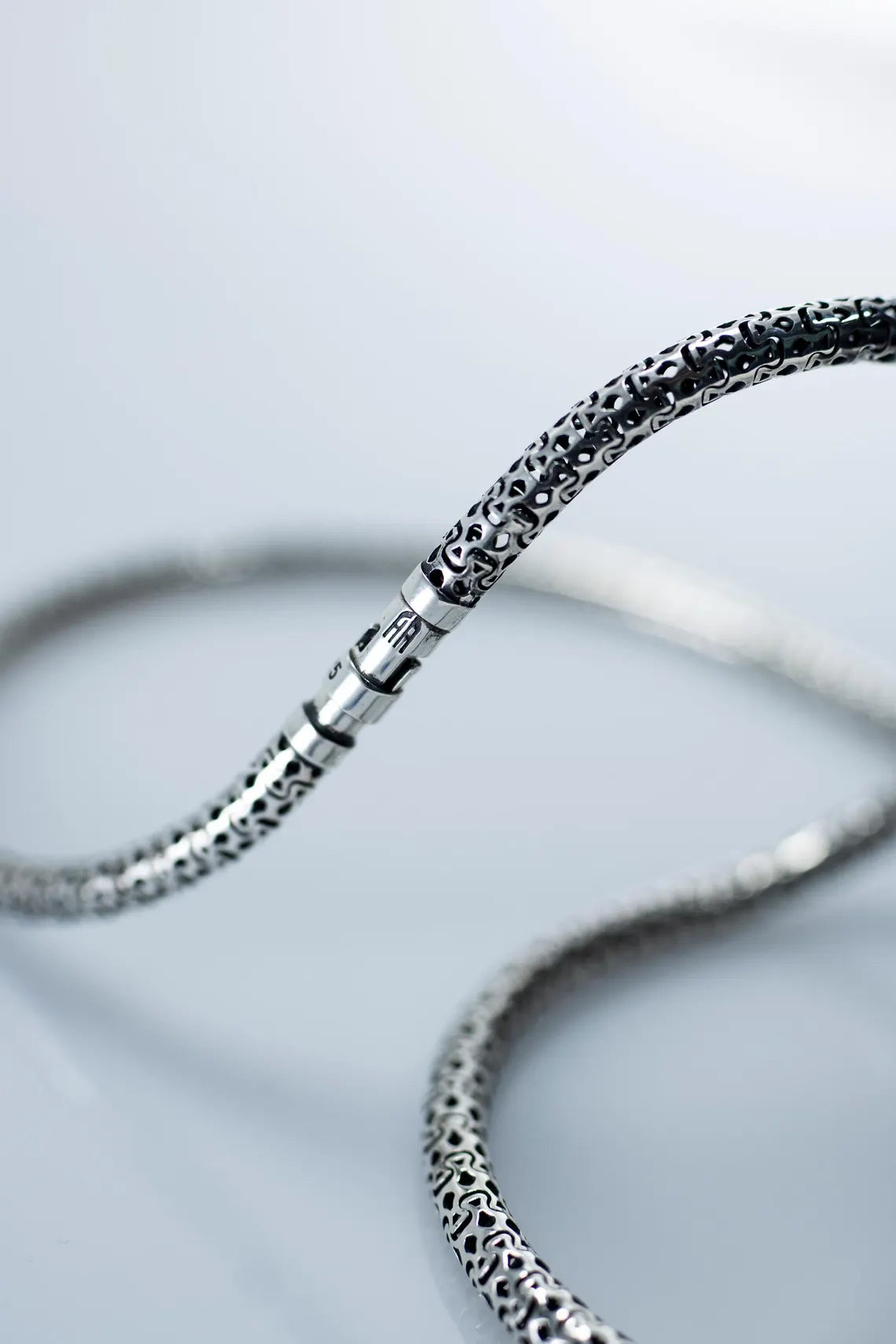 Smooth Snake Chain Silver Necklace product image 4