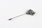 Sterling silver bear brooch for suit