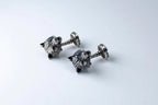 Wolf Head Silver Cufflinks