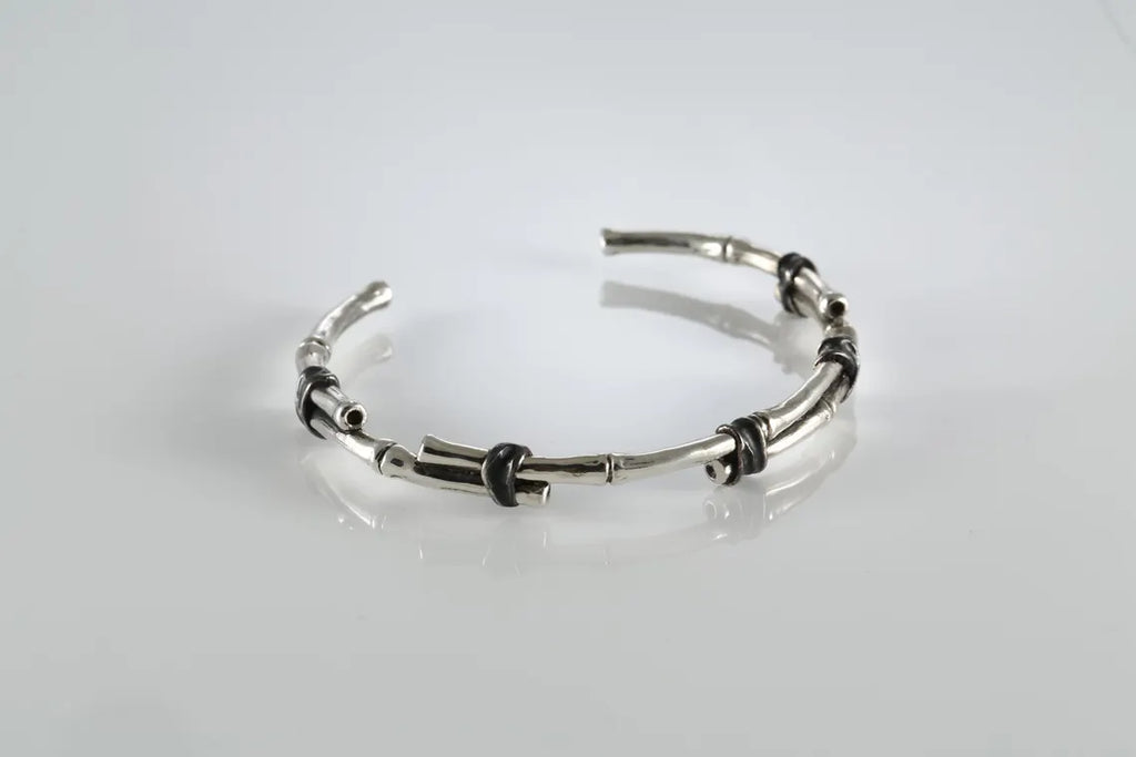 Organic sterling silver statement ring