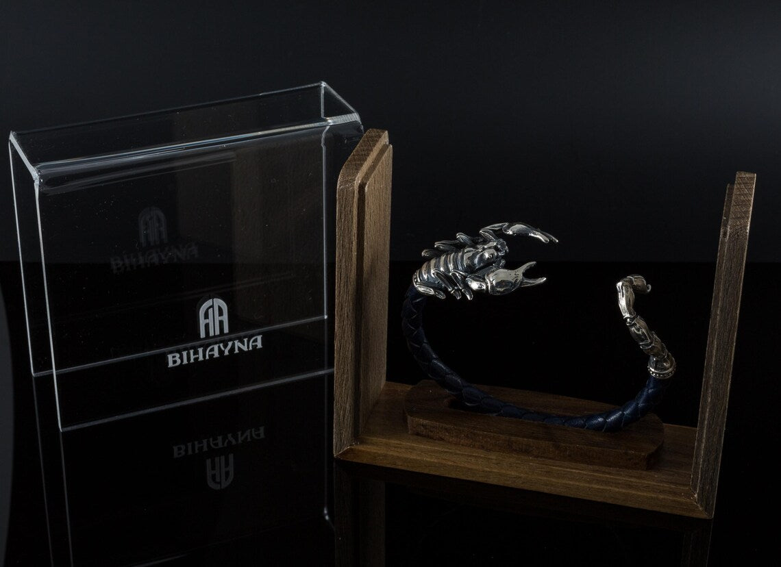 Sterling silver scorpion cuff