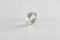 Sterling silver chain link ring for men