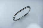 Modern silver ring and cuff