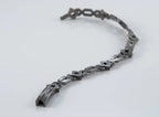 Modern silver bracelet handmade