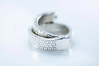 Rhodium plated silver bracelet