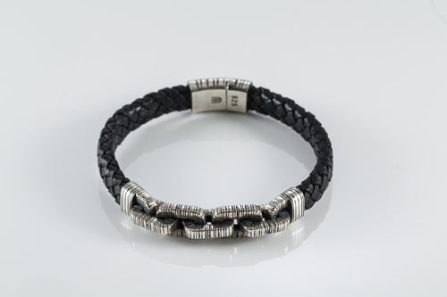 Sterling silver anchor chain bracelet
