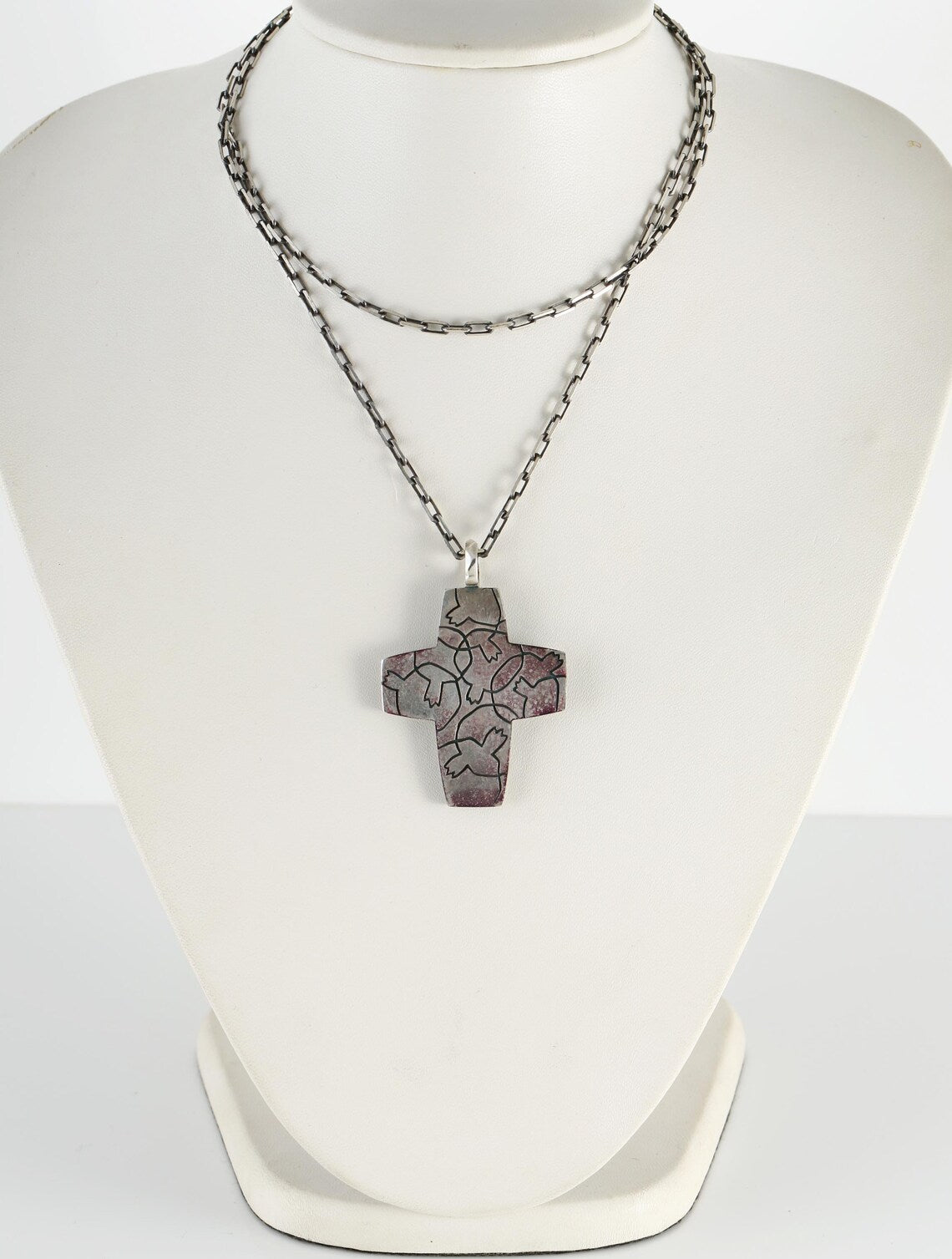Grenade symbol silver pendant