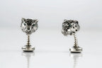 Leopard Head Silver Cufflinks product image 7