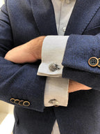 Men's sterling silver eagle cufflinks