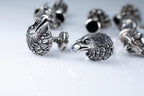 Eagle Head Silver Cufflinks