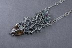 Fantasy inspired silver fairy pendant