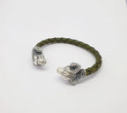 925 silver leather bracelet
