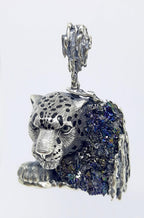 Handmade silver leopard jewelry