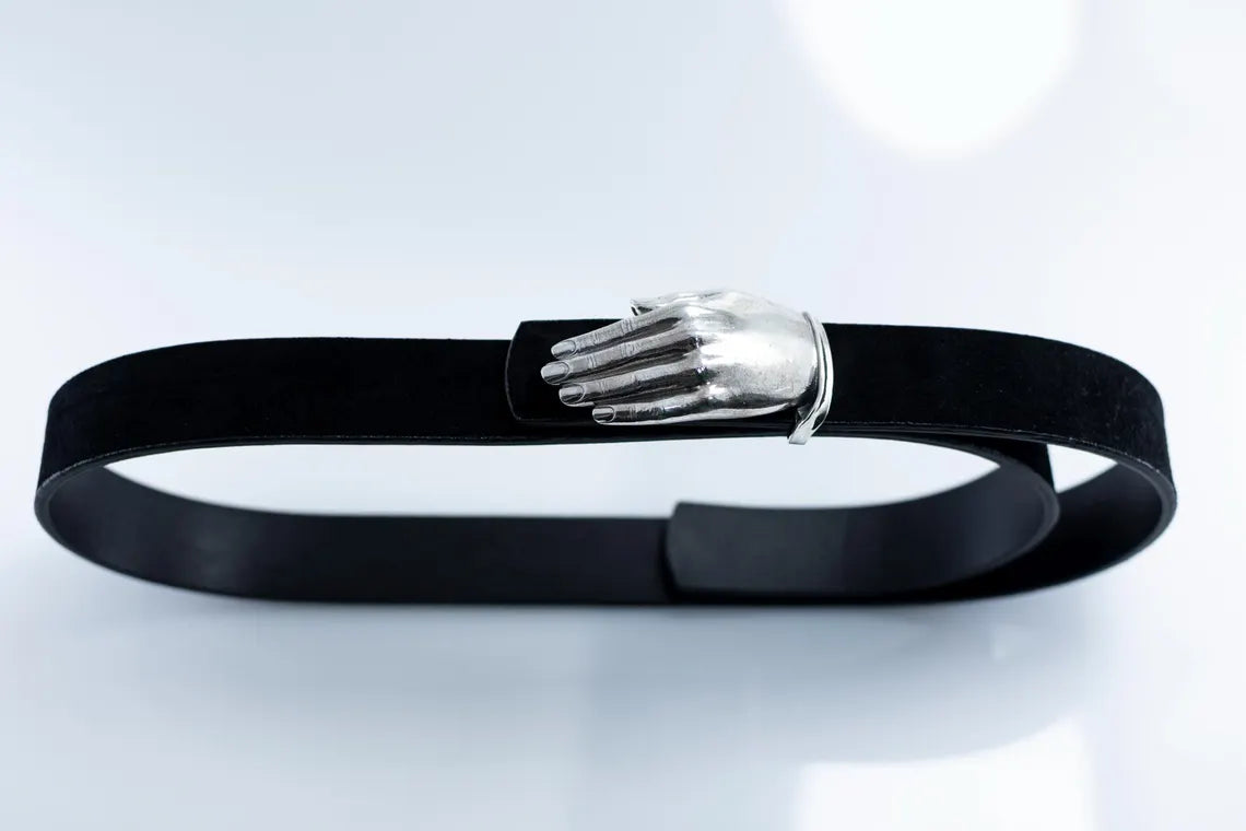 Hand-Shaped Silver Belt Buckle product image 6