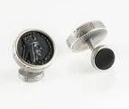 Handmade sterling silver leopard head cufflinks