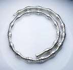 Geometric artisan silver chain