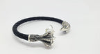 Eagle claw leather bracelet