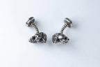 Luxury sterling silver lion cufflinks