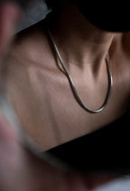 Puzzle Snake Chain Silver Necklace product image 7