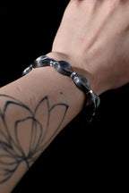 Teardrop Silver Earrings & Bracelet Set