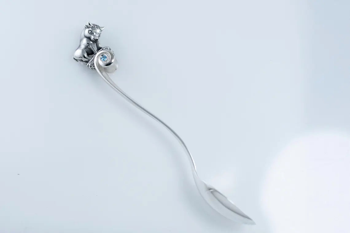 Taurus Silver Baby Spoon