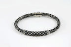 Sterling silver woven bracelet