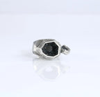 Handmade antique vase inspired silver ring