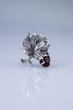 Nature inspired sterling silver leaf jewelry