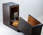 Wolf Silver Sculpture on Onyx